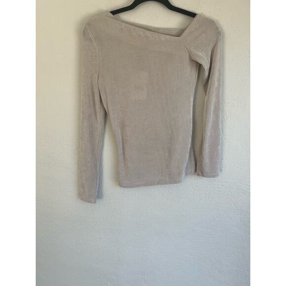 Grey Lab Woman Asymmetric One-Shoulder Top, Size Small - Picture 4 of 9